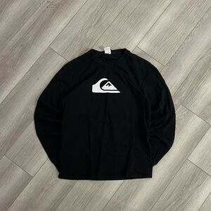 Vintage Quiksilver Black Tee with White Logo